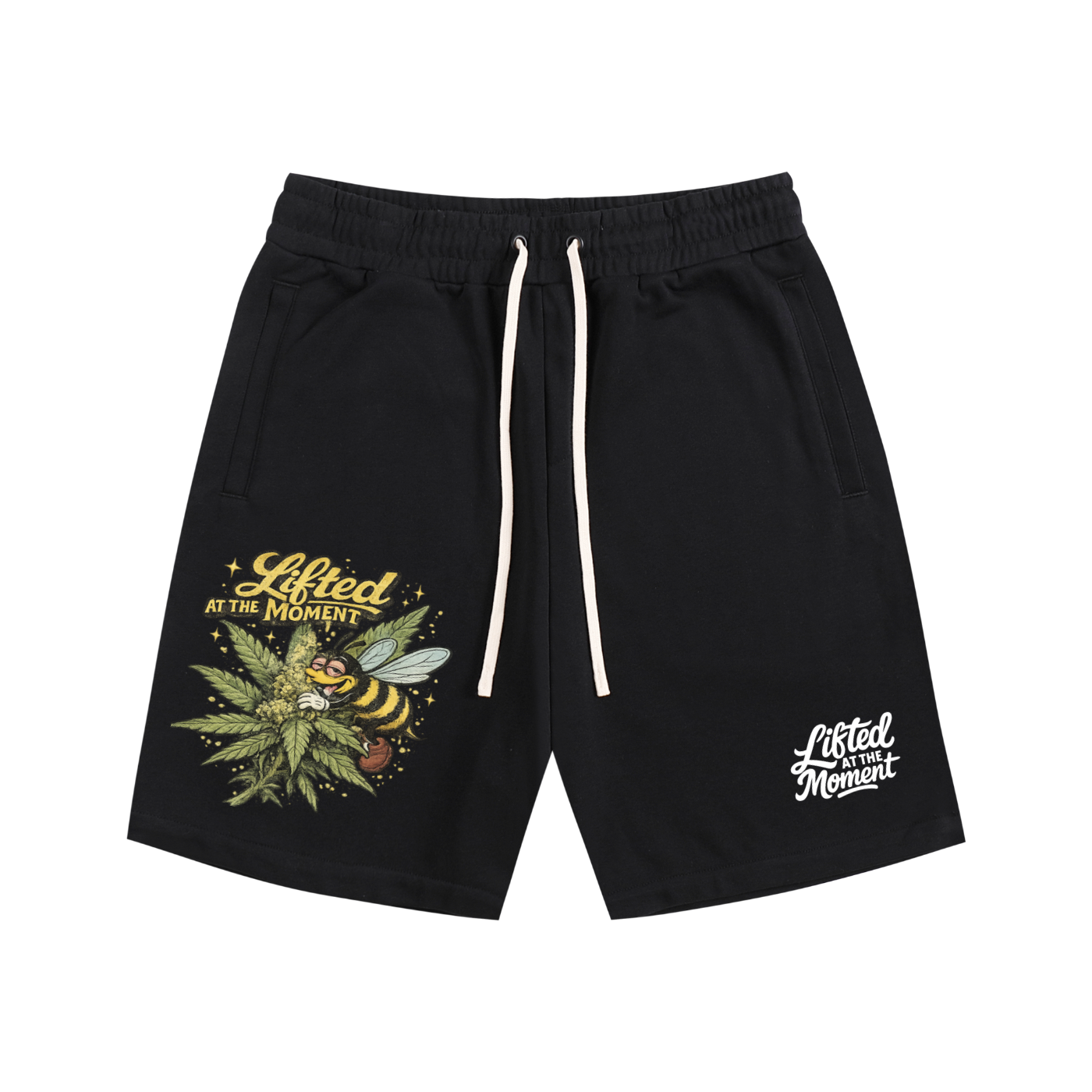 Lifted Pollen Bee Cotton Shorts