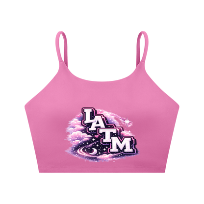 L.A.T.M. Spaghetti Strap Yoga Sports Bra