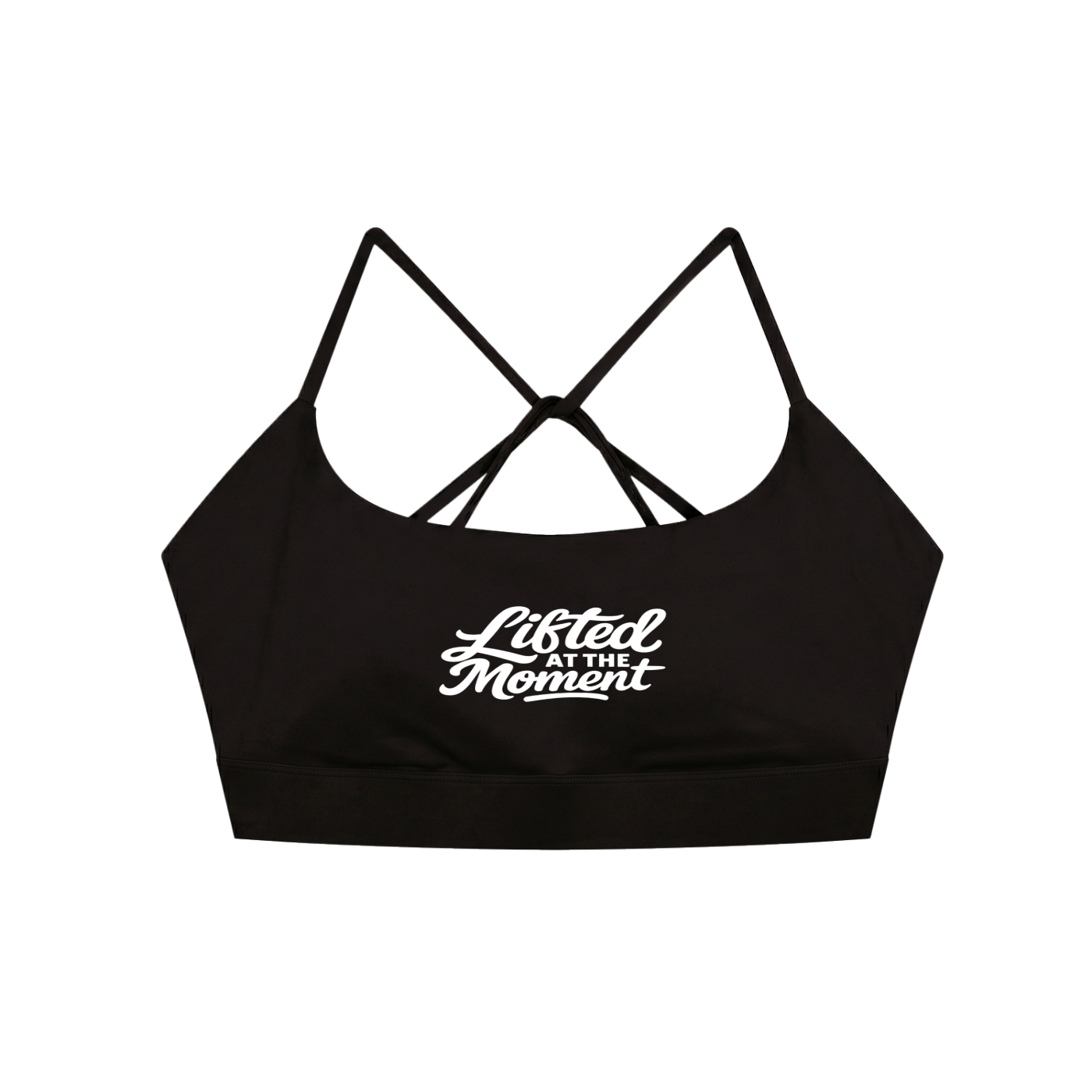 Lifted Strappy Criss Cross Yoga Sports Bra