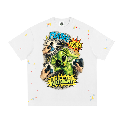 Lights camera Lifted Paint Splatter T-Shirt