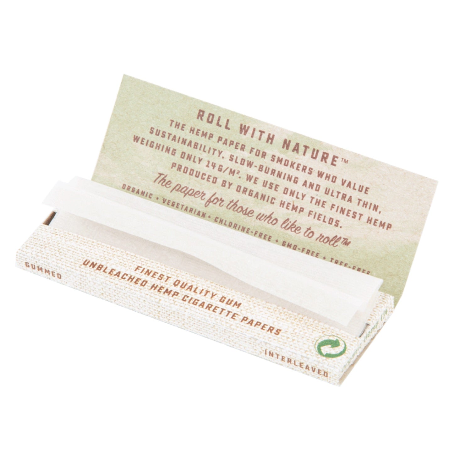 OCB 1.25” Unbleached Organic Hemp Rolling Papers