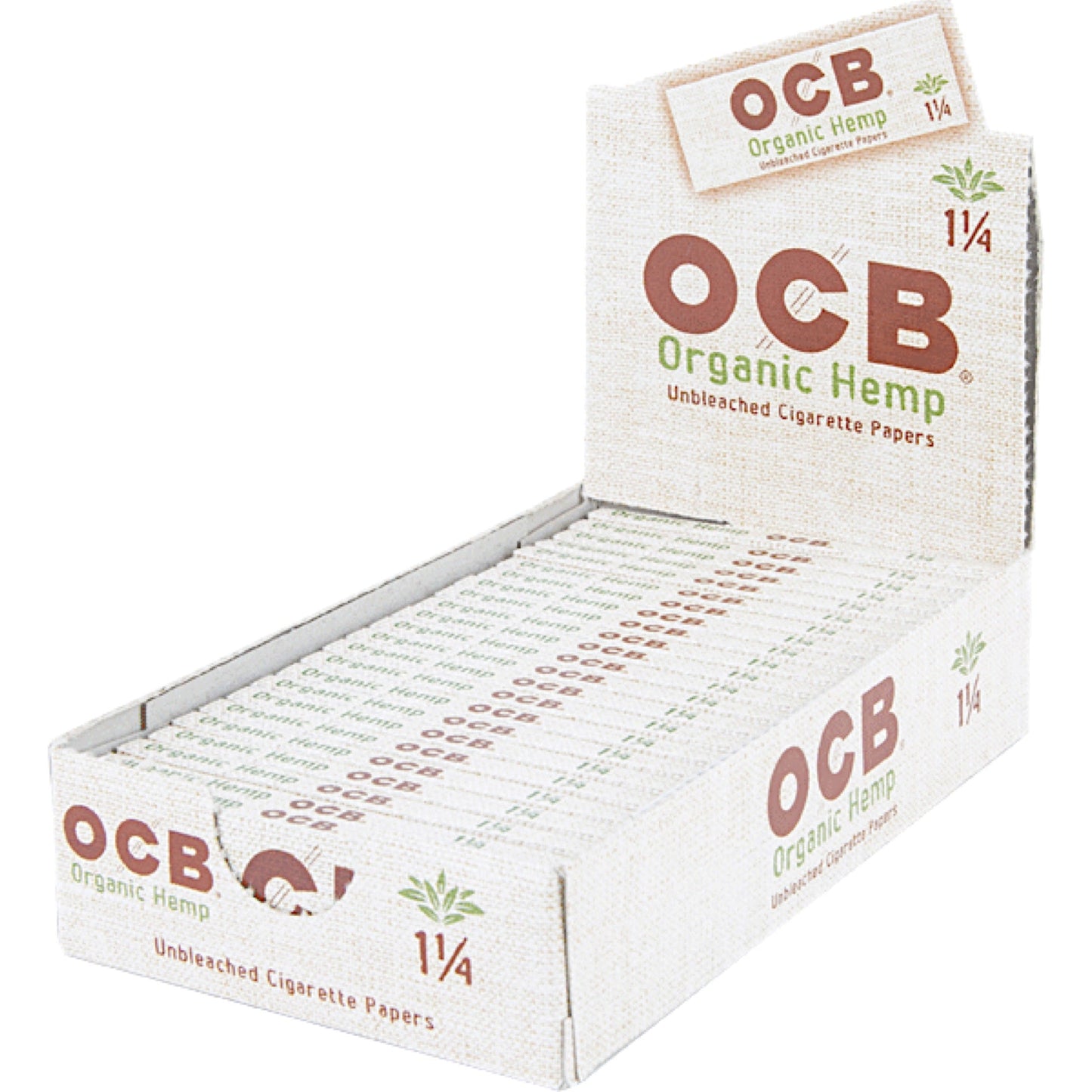 OCB 1.25” Unbleached Organic Hemp Rolling Papers