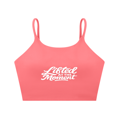 Lifted Spaghetti Strap Yoga Sports Bra