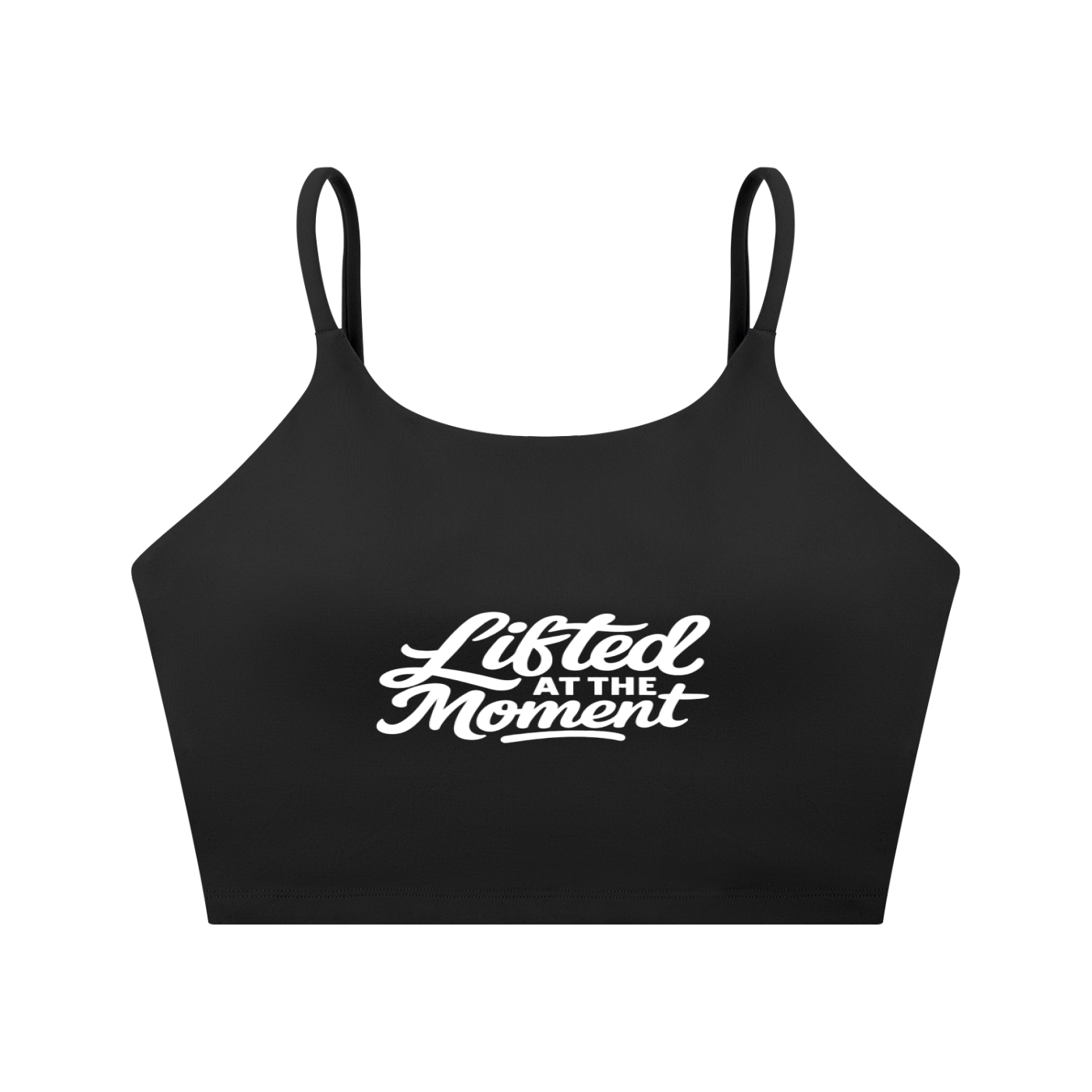 Lifted Spaghetti Strap Yoga Sports Bra