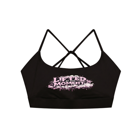 Pink Lifted  Yoga Sports Bra