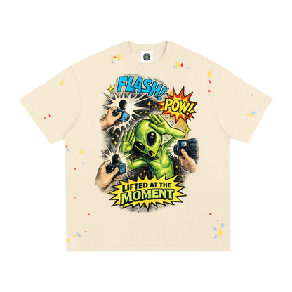 Lights camera Lifted Paint Splatter T-Shirt