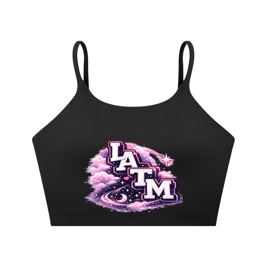 L.A.T.M. Spaghetti Strap Yoga Sports Bra