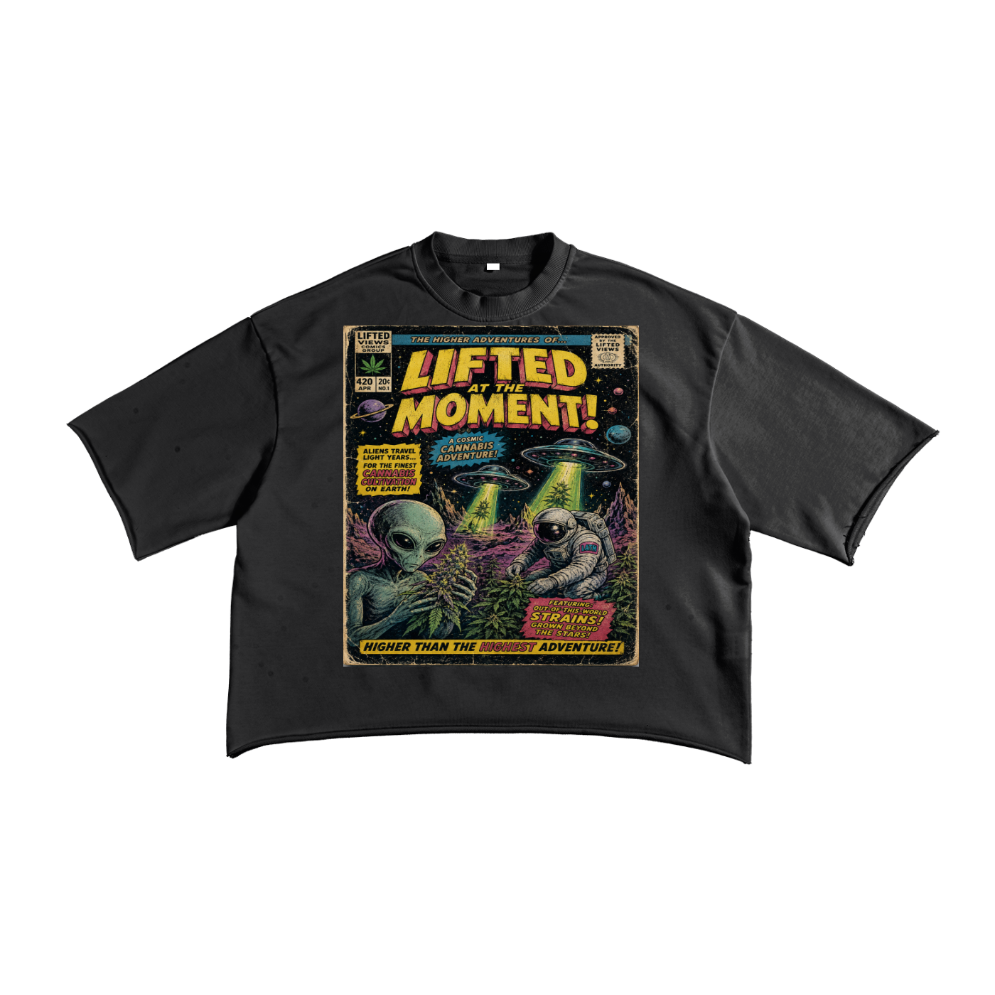 French Terry Raw Edge T-Shirt
